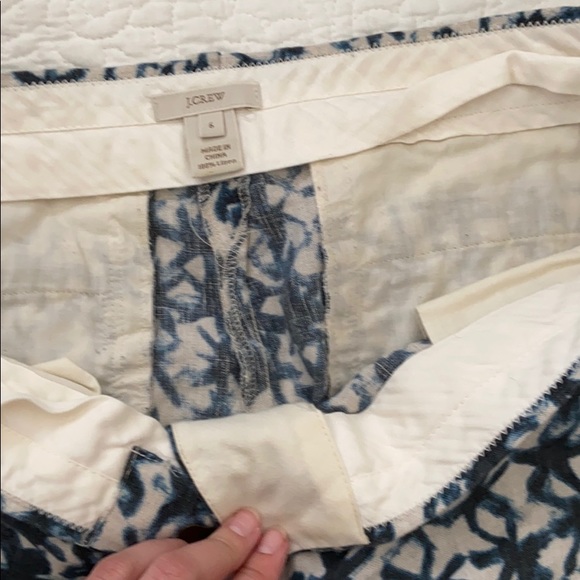 JCrew Linen Patterned Shorts - Picture 3 of 6